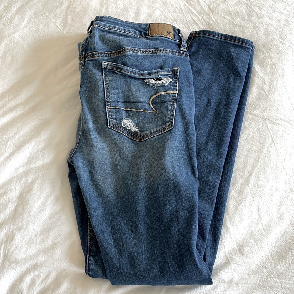 American Eagle Skinny Distressed Jeans